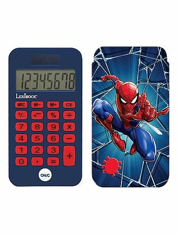 Spiderman 8 digits pocket rekenmachine met bescherming hoes