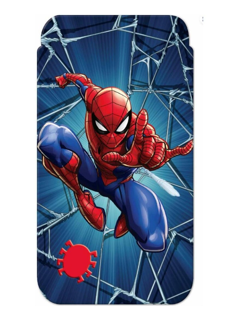 Spiderman 8 digits pocket rekenmachine met bescherming hoes Blauw - Kiabi