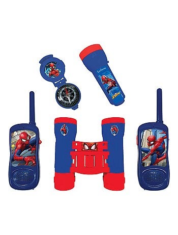 Spiderman avonturenset met walkie-talkies tot 120m, verrekijker en kompas