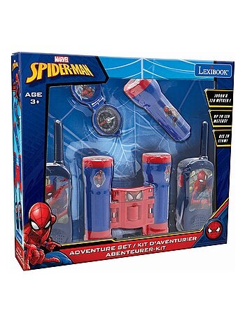 Spiderman avonturenset met walkie-talkies tot 120m, verrekijker en kompas