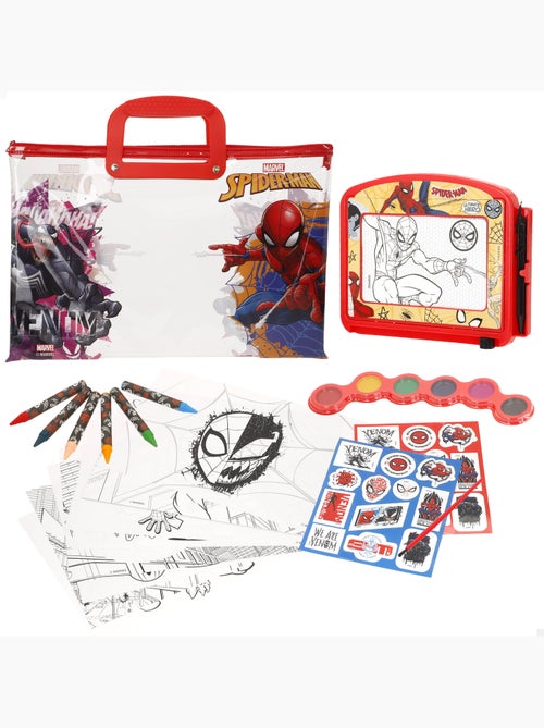 Spiderman coffret de dessin avec accessoires +3 ans - Kiabi Spiderman coffret de dessin avec accessoires +3 ans - Kiabi