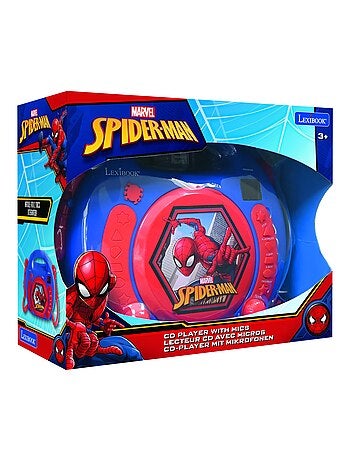 Spiderman draagbare cd-speler met 2 meezingmicrofoons