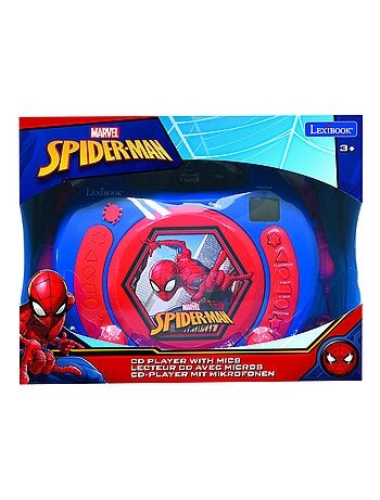 Spiderman draagbare cd-speler met 2 meezingmicrofoons