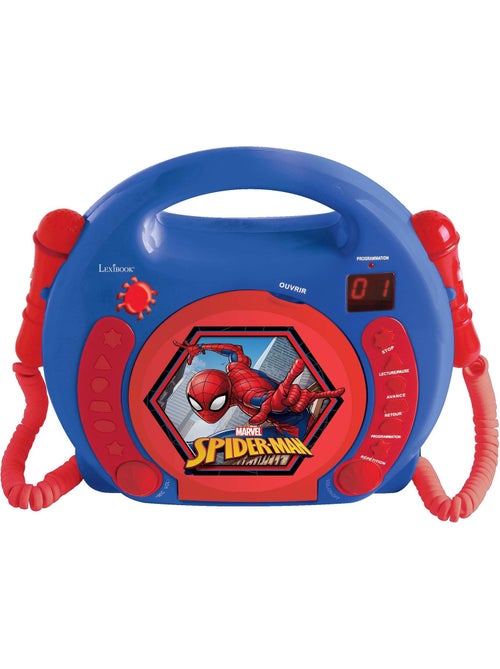 Spiderman draagbare cd-speler met 2 meezingmicrofoons - Kiabi Spiderman draagbare cd-speler met 2 meezingmicrofoons - Kiabi
