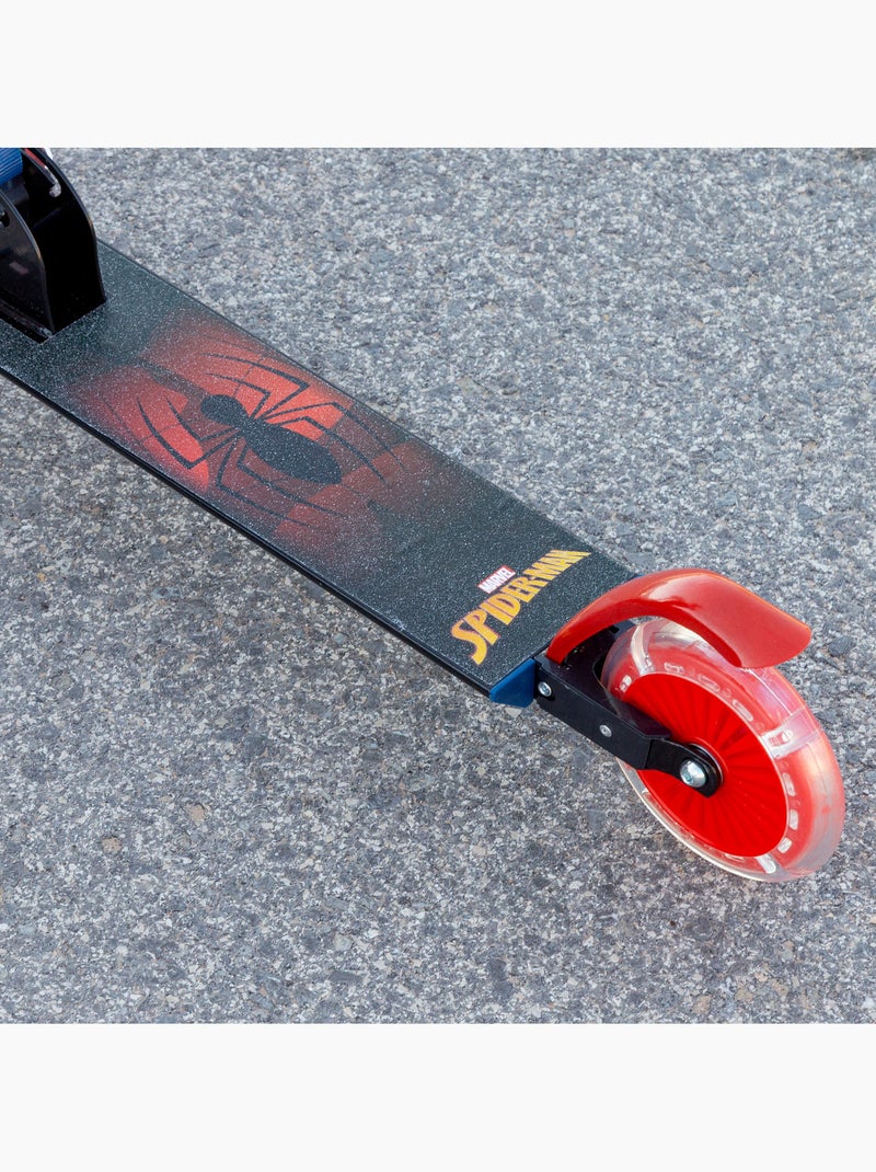 Spiderman opvouwbare step met 2 wielen en verlichting N.v.t. - Kiabi