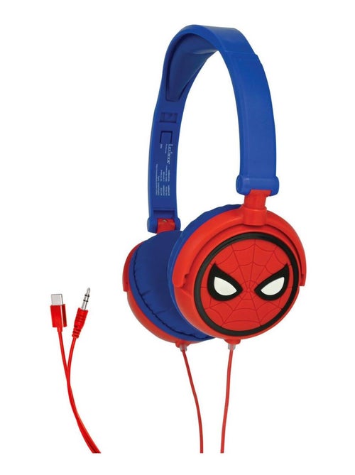 Spiderman stereo bedrade opvouwbare koptelefoon met veilige volumebeperking - Kiabi Spiderman stereo bedrade opvouwbare koptelefoon met veilige volumebeperking - Kiabi