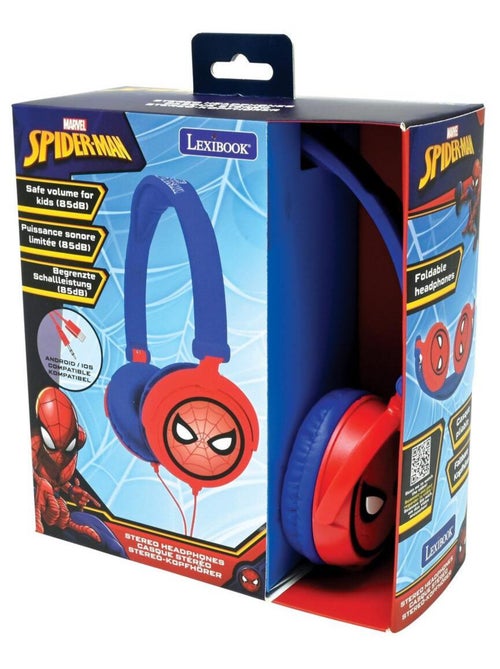 Spiderman stereo bedrade opvouwbare koptelefoon met veilige volumebeperking - Kiabi Spiderman stereo bedrade opvouwbare koptelefoon met veilige volumebeperking - Kiabi