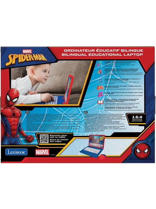 Spiderman tweetalige educatieve laptop met 164 activiteiten (en/fr) - Kiabi Spiderman tweetalige educatieve laptop met 164 activiteiten (en/fr) - Kiabi