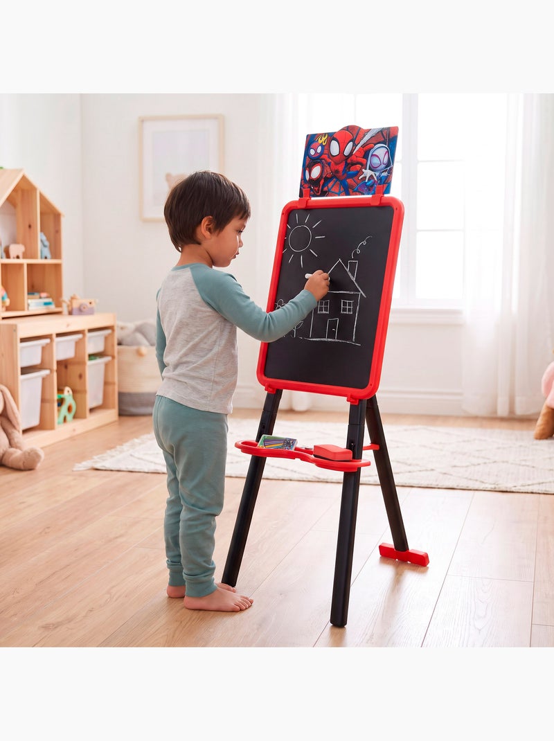 Spidey 2-in-1 dubbelzijdig schildersezel met standaard +3 jaar N.v.t. - Kiabi