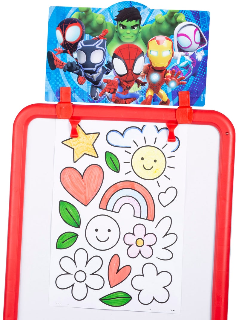 Spidey 2-in-1 dubbelzijdig schildersezel met standaard +3 jaar N.v.t. - Kiabi