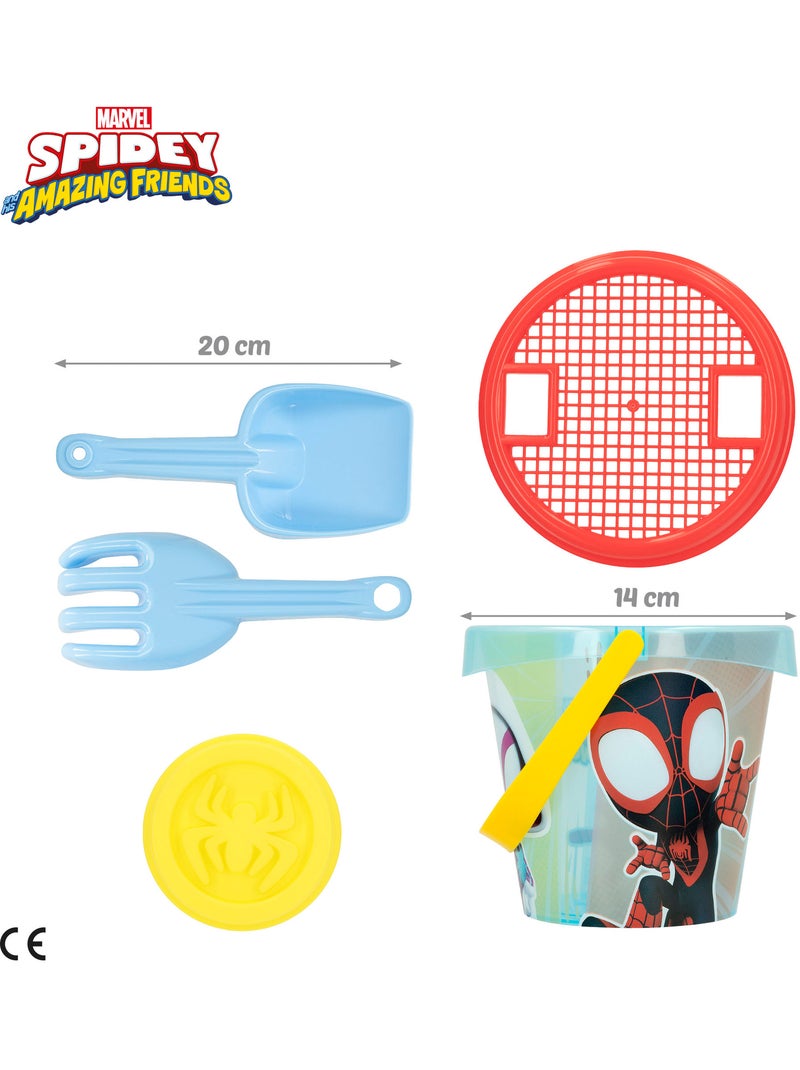 Spidey ensemble de plage avec seau, accessoires, sac à dos et poncho N/A - Kiabi