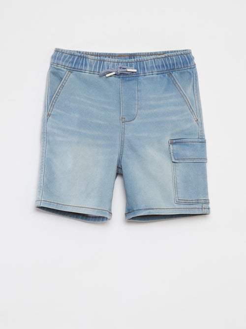 Spijkerbermuda met elastische taille - Kiabi