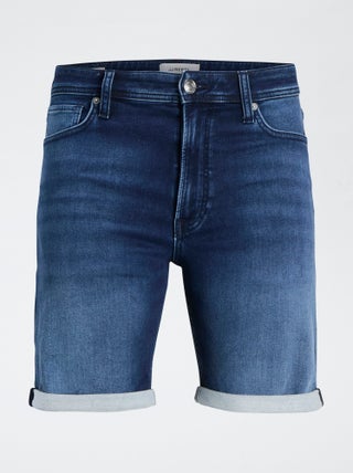 Spijkerbermuda met stretch 'JJ Rebel'