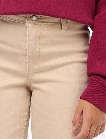 Spijkerbroek met wijde pijpen