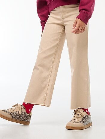 Spijkerbroek met wijde pijpen