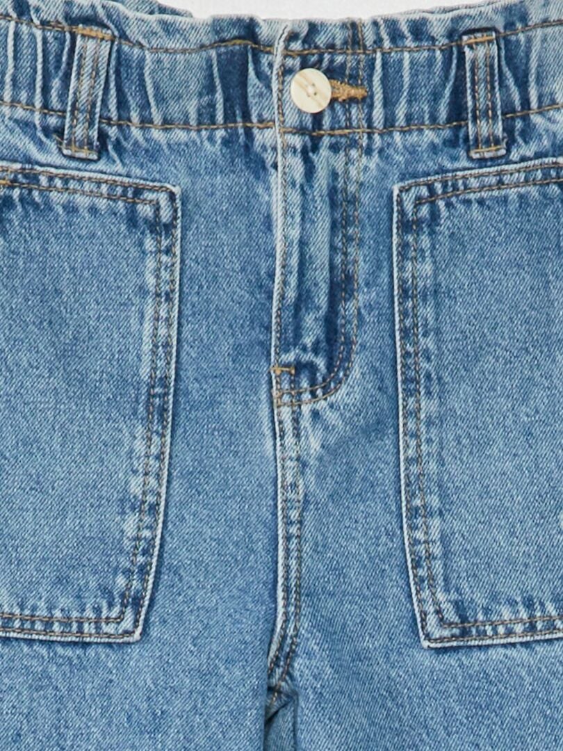 Roskiky Tuinbroek voor dames, jeans, losse pasvorm, denim, baggy, overall, rechte wijde pijpen, stretch, jeansbroek, mode, zwart, L