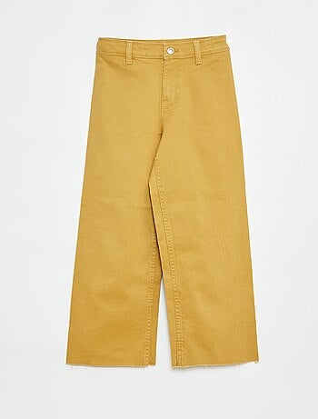 Spijkerbroek met wijde pijpen