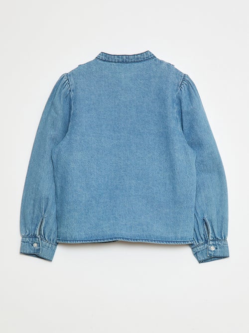 Spijkerhemd met ruchekraagje - Kiabi