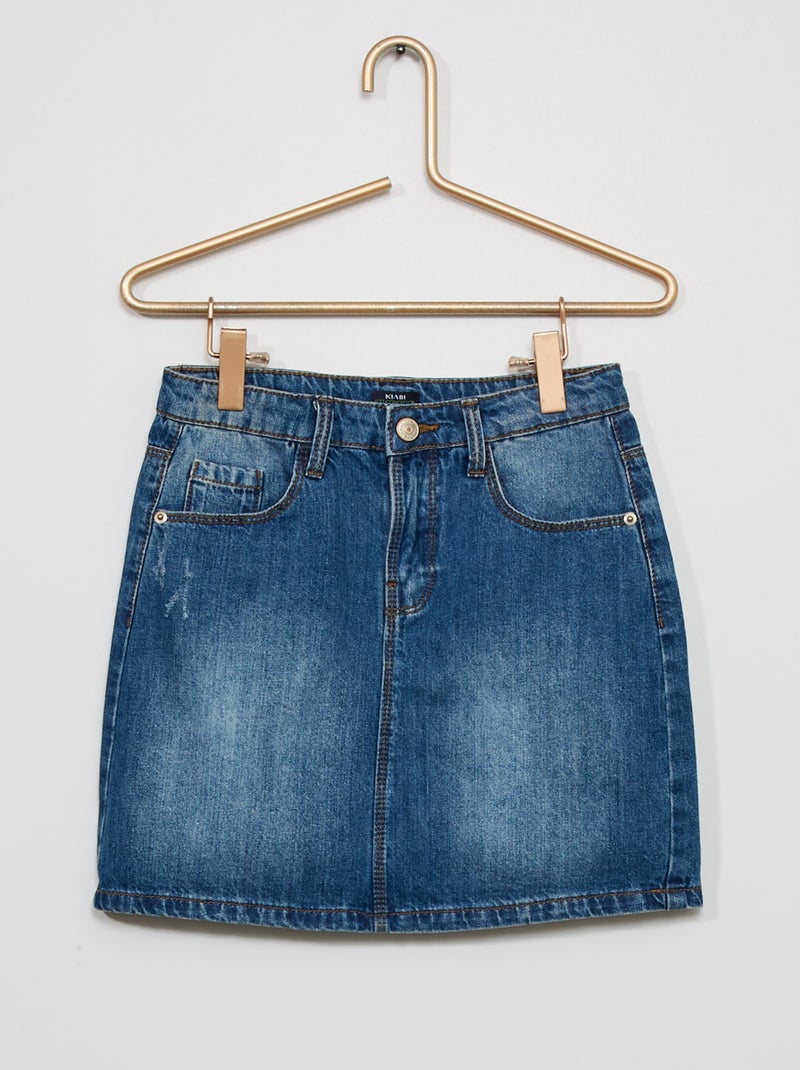 Spijkerrok 'Ecowash' BLAUW - Kiabi