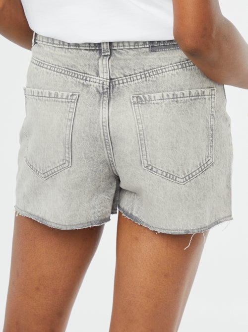 Spijkershort met ongezoomde rand - Kiabi