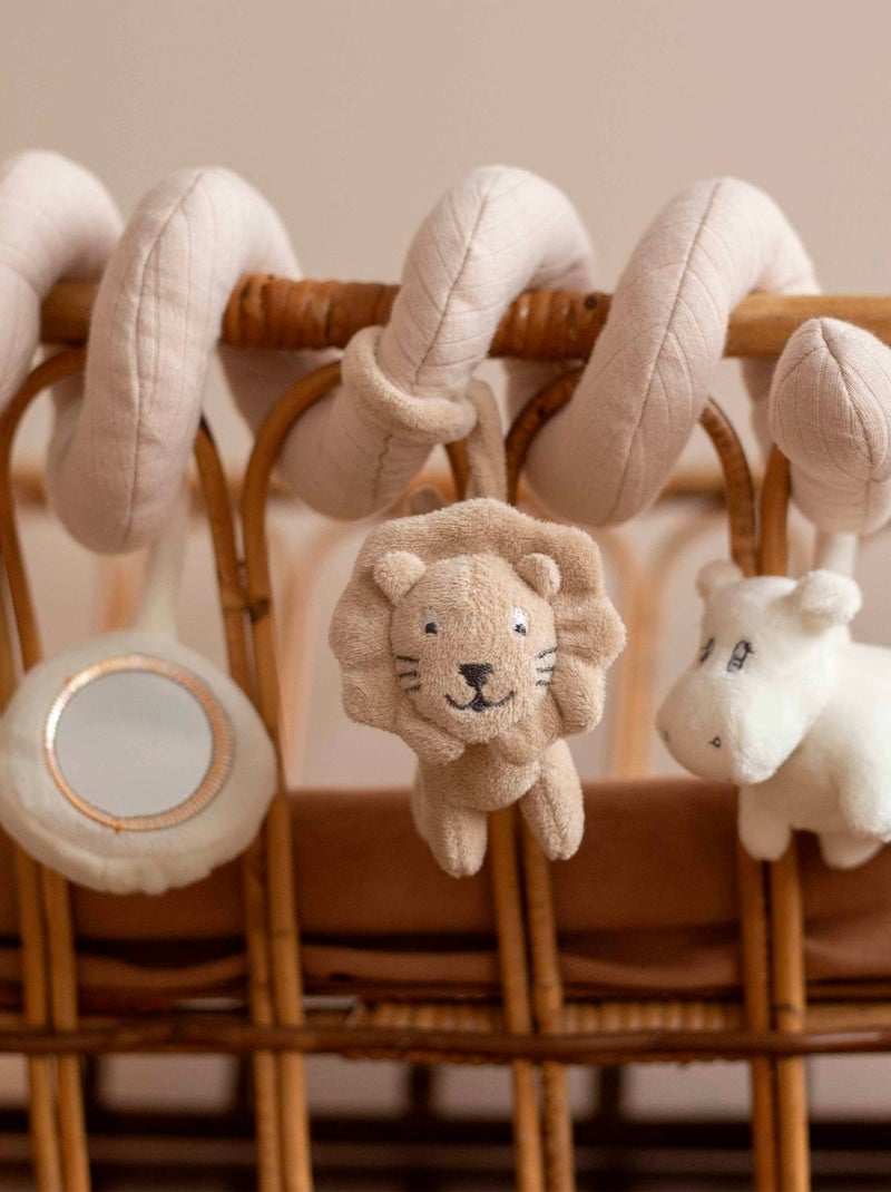 Spirale d'activité lion et hippopotame Beige - Kiabi