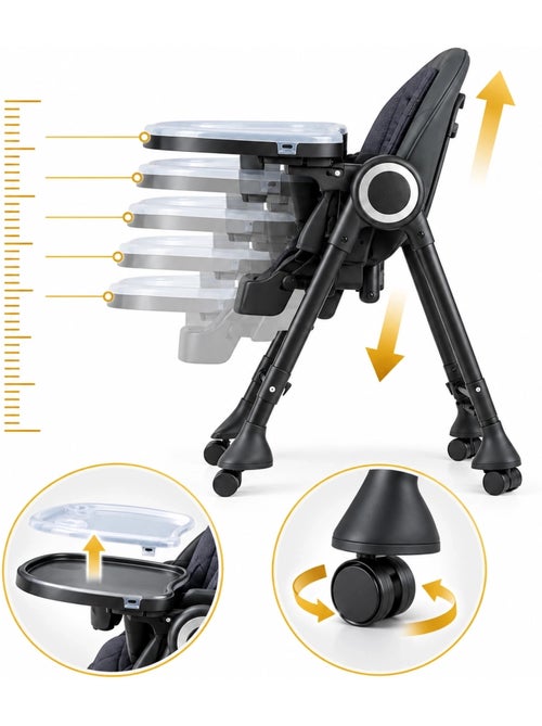 SPLITY Multifunctioneel 3-in-1, kinderstoel, transat, elektrische schommelstoel - Kiabi SPLITY Multifunctioneel 3-in-1, kinderstoel, transat, elektrische schommelstoel - Kiabi