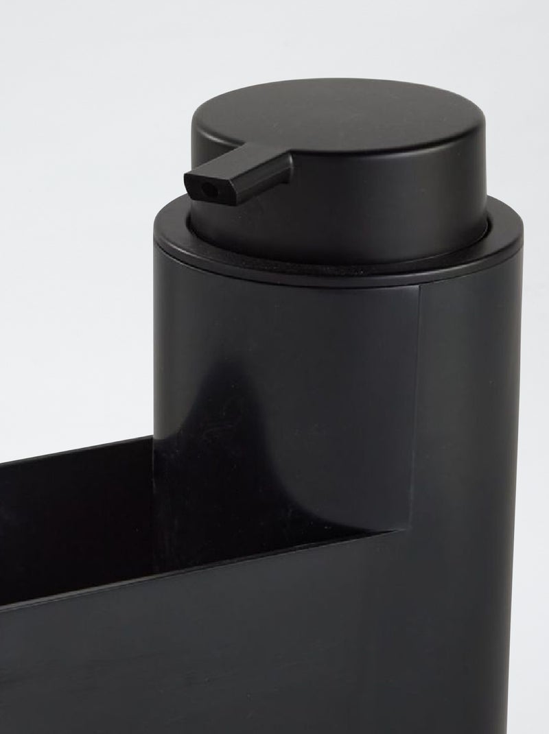 Sponshouder en zeepdispenser zwart - Kiabi