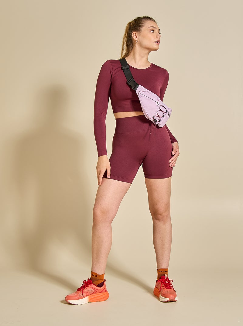 Sport T-shirt met lange mouwen - (ekstract) Bordeaux - Kiabi