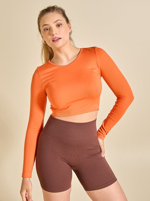 Sport T-shirt met lange mouwen - (ekstract) - Kiabi Sport T-shirt met lange mouwen - (ekstract) - Kiabi