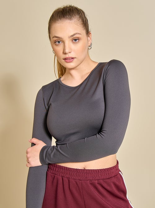 Sport T-shirt met lange mouwen - (ekstract) - Kiabi Sport T-shirt met lange mouwen - (ekstract) - Kiabi