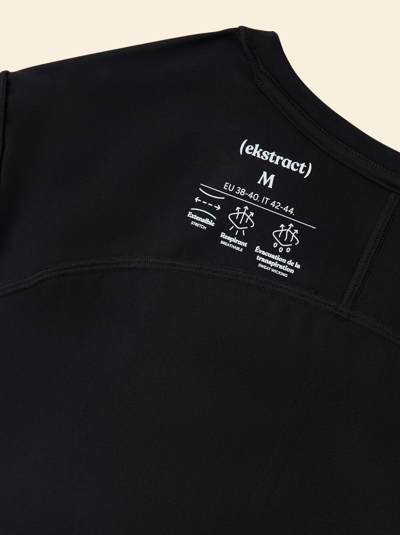 Sport T-shirt met reflecterend detail - (ekstract) Zwart - Kiabi