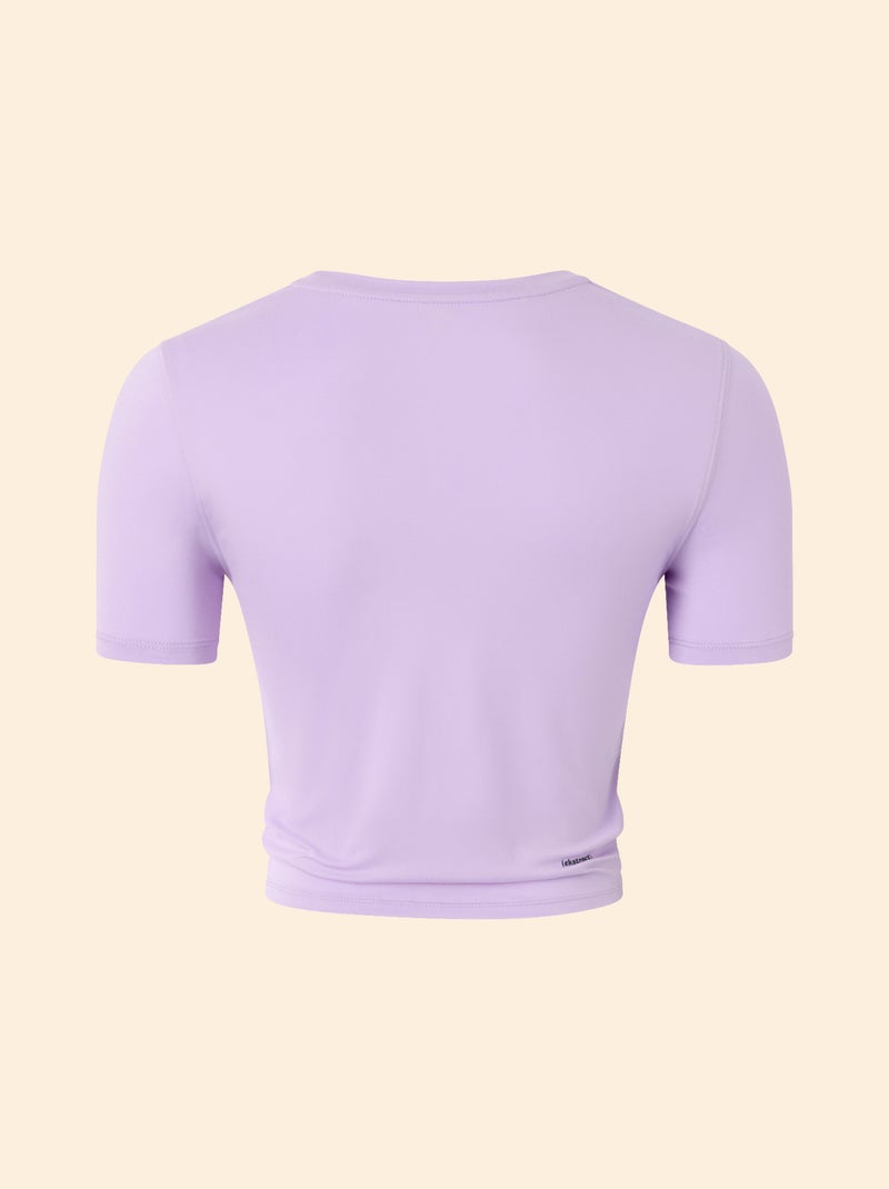 Sport T-shirt met ruches - (ekstract) Paars - Kiabi
