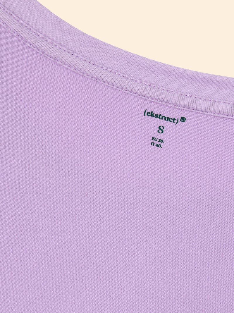 Sport T-shirt met ruches - (ekstract) Paars - Kiabi