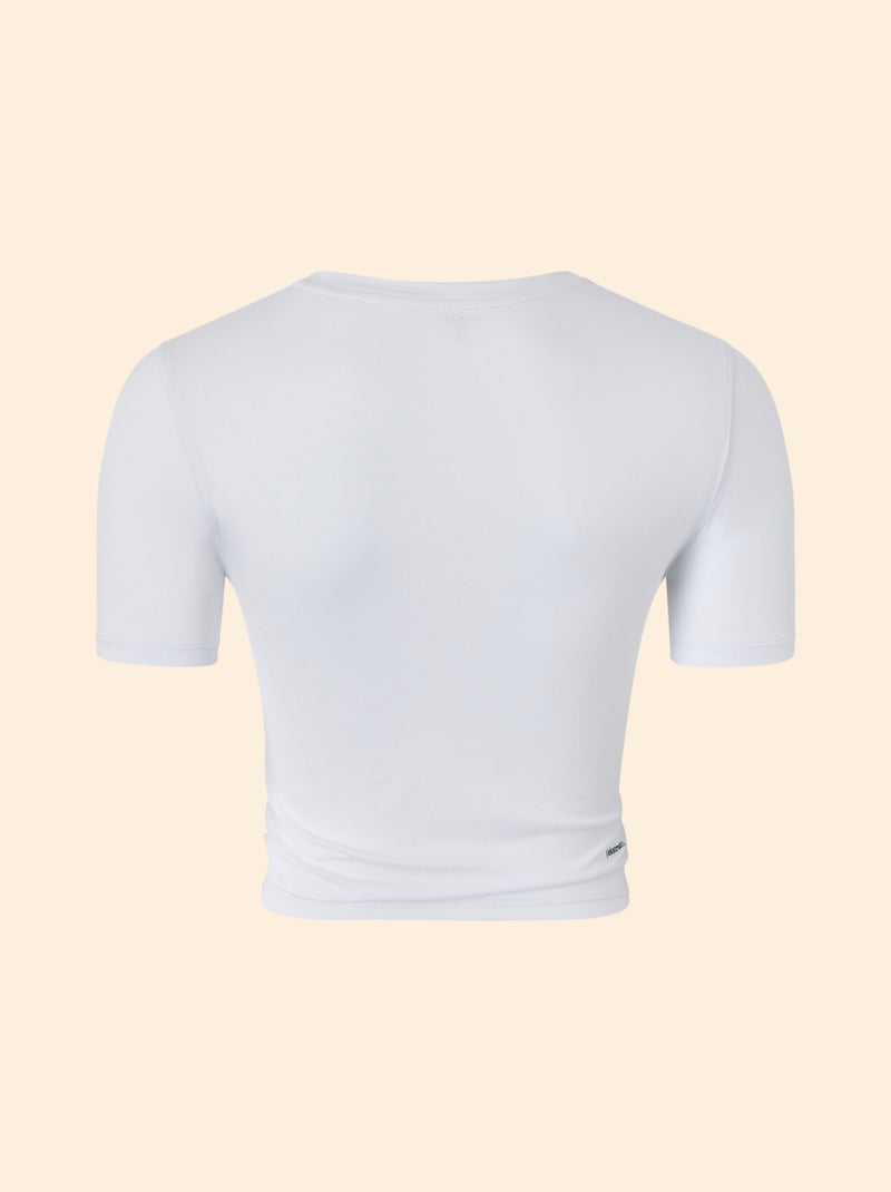 Sport T-shirt met ruches - (ekstract) Wit - Kiabi