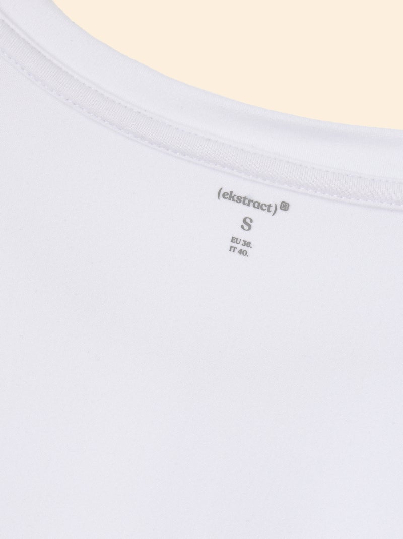 Sport T-shirt met ruches - (ekstract) Wit - Kiabi