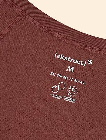 Ekstract - Sport T-shirt met tweedehuid-effect