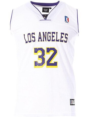 Sport zone los angeles 32 basketbalshirt wit heren