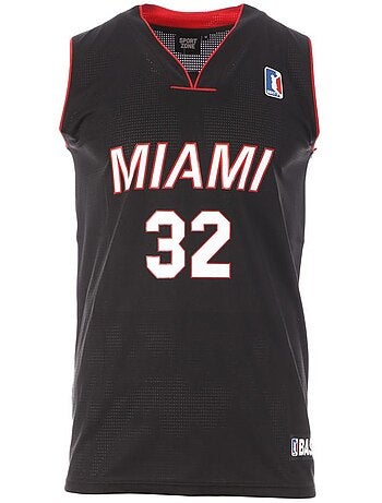 Sport zone miami 32 zwart basketbalshirt voor heren