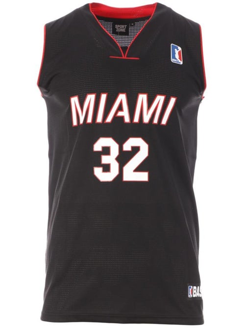 Sport Zone Miami 32 Zwart Basketbalshirt voor Heren - Kiabi Sport Zone Miami 32 Zwart Basketbalshirt voor Heren - Kiabi