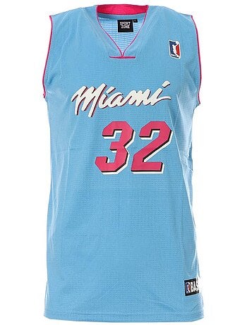 Sport zone miami basketbalshirt blauw/roze voor heren