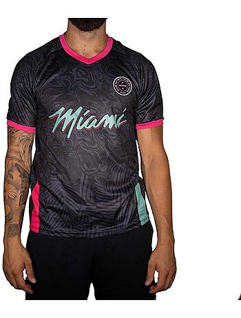 Sport zone miami zwart/roze voetbalbroekje