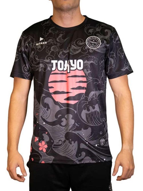 Sport Zone Tokyo Zwart Voetbalshirt 4009 - Kiabi Sport Zone Tokyo Zwart Voetbalshirt 4009 - Kiabi
