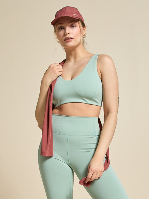 Sportbeha met gekruiste bandjes op de rug, medium ondersteuning - (ekstract) - Kiabi Sportbeha met gekruiste bandjes op de rug, medium ondersteuning - (ekstract) - Kiabi