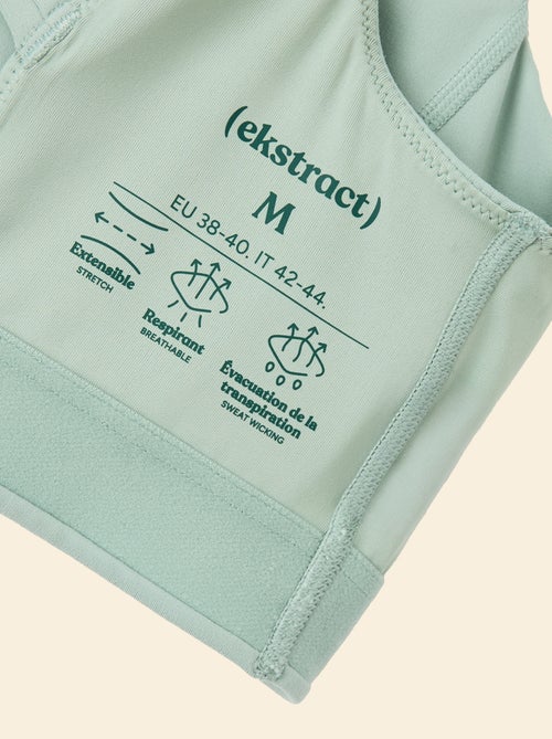 Sportbeha met gekruiste bandjes op de rug, medium ondersteuning - (ekstract) - Kiabi Sportbeha met gekruiste bandjes op de rug, medium ondersteuning - (ekstract) - Kiabi