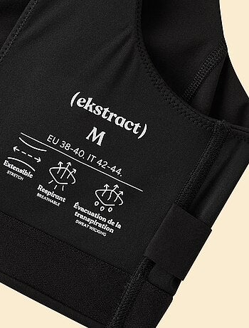 Ekstract - Sportbeha met gekruiste bandjes op de rug, medium ondersteuning