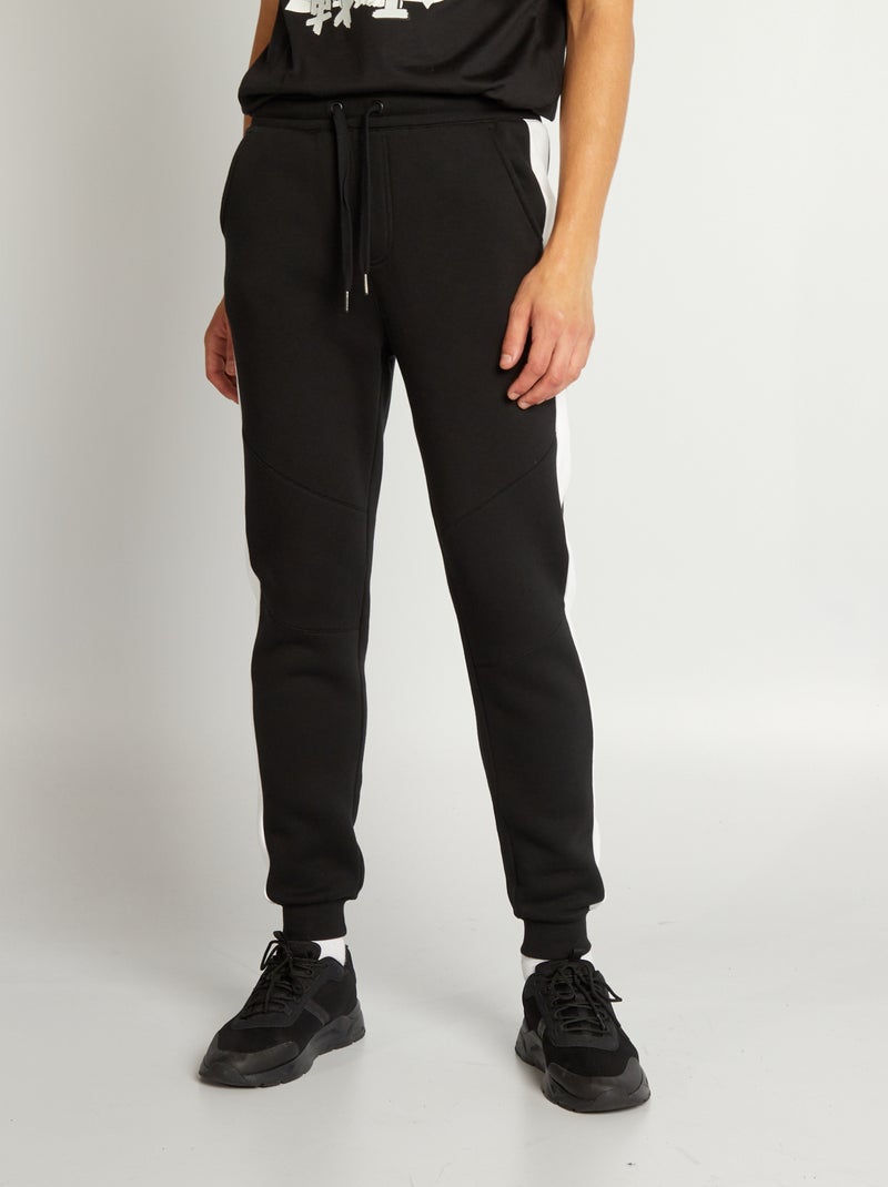 Sportbroek van joggingstof zwart - Kiabi
