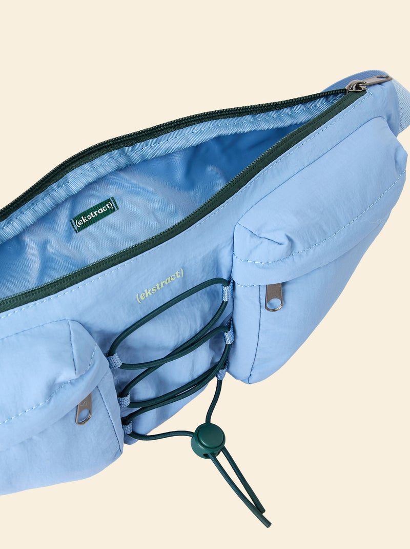 Sportheuptas (ekstract) met buiten- en binnenzakken 15x40 cm Blauw - Kiabi