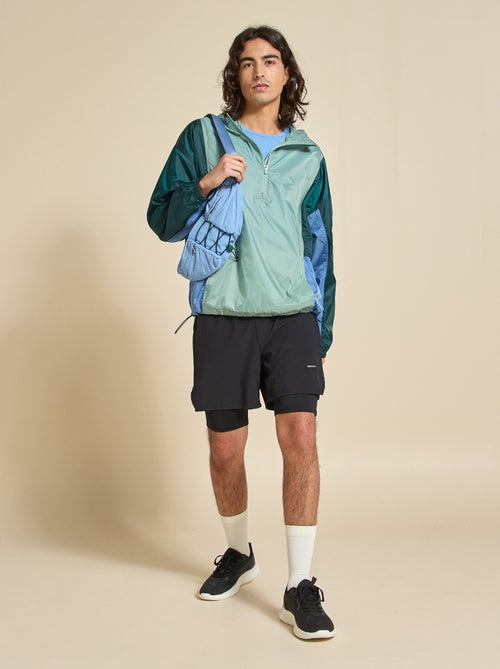 Sportheuptas (ekstract) met buiten- en binnenzakken 15x40 cm - Kiabi