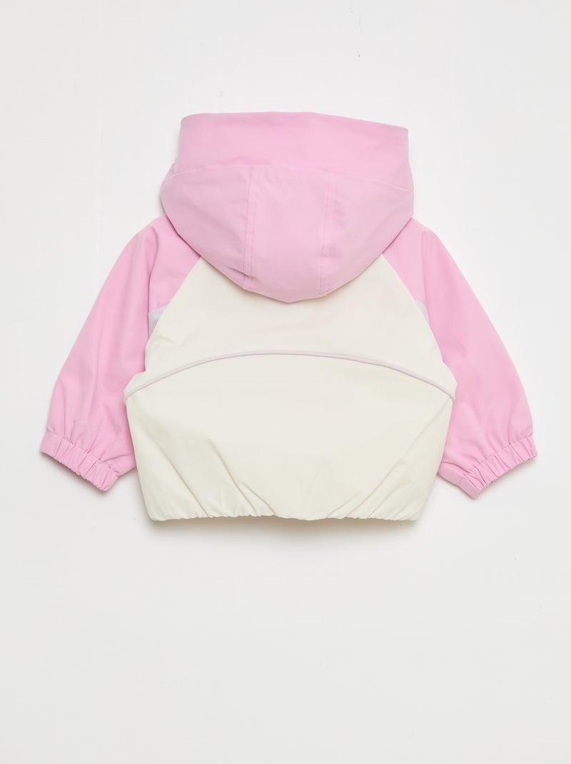 Sportief jas met rits en kap Paars - Kiabi