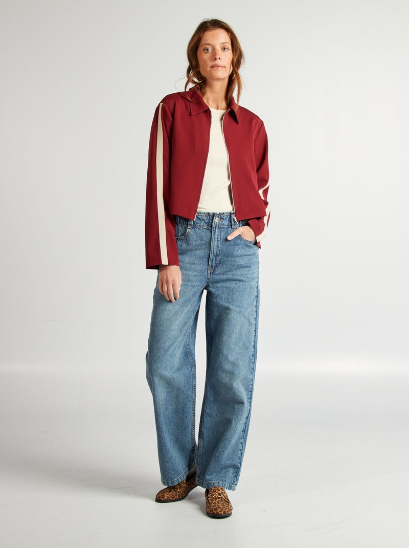 Sportief jasje met rits ROOD - Kiabi